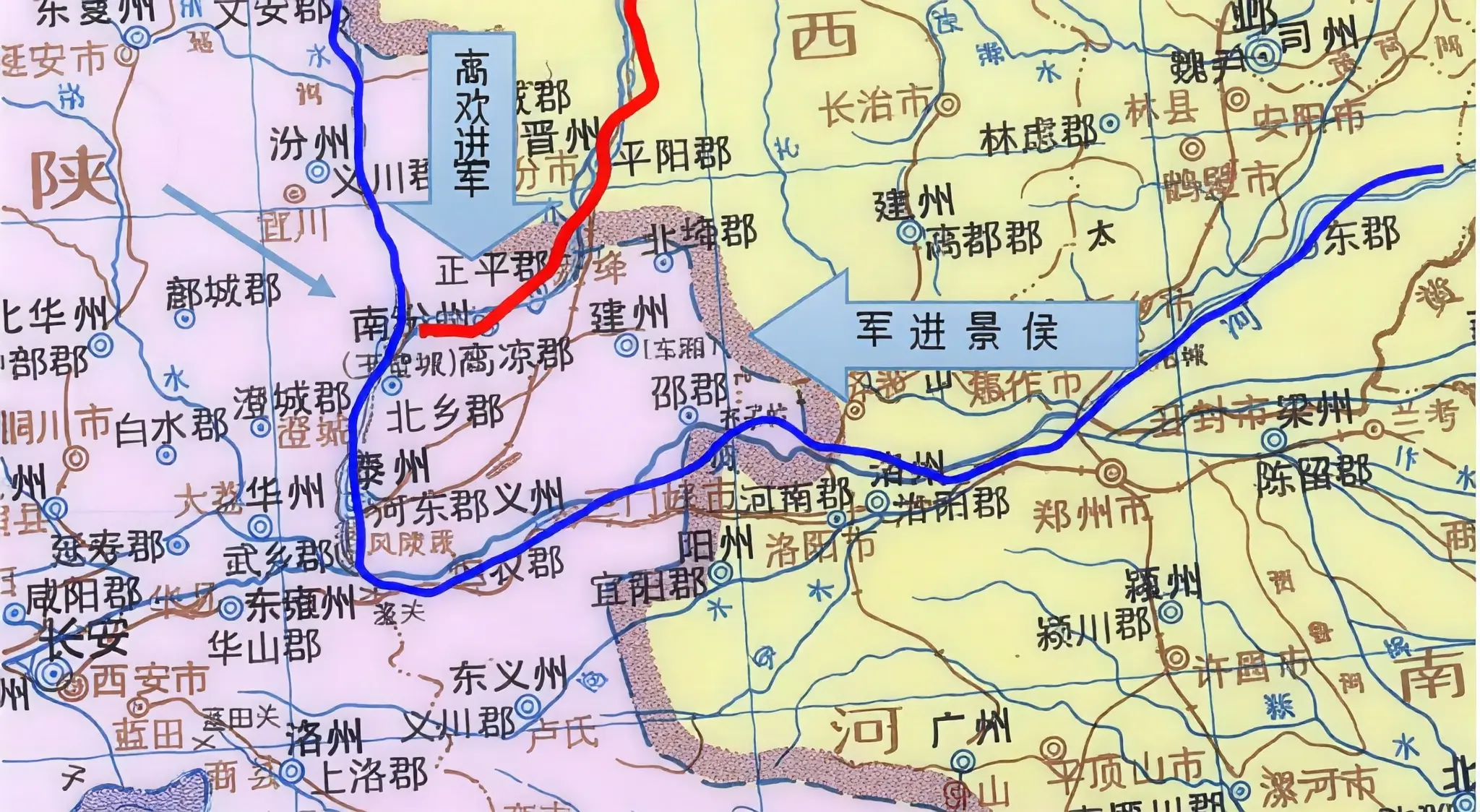 玉璧之战示意图