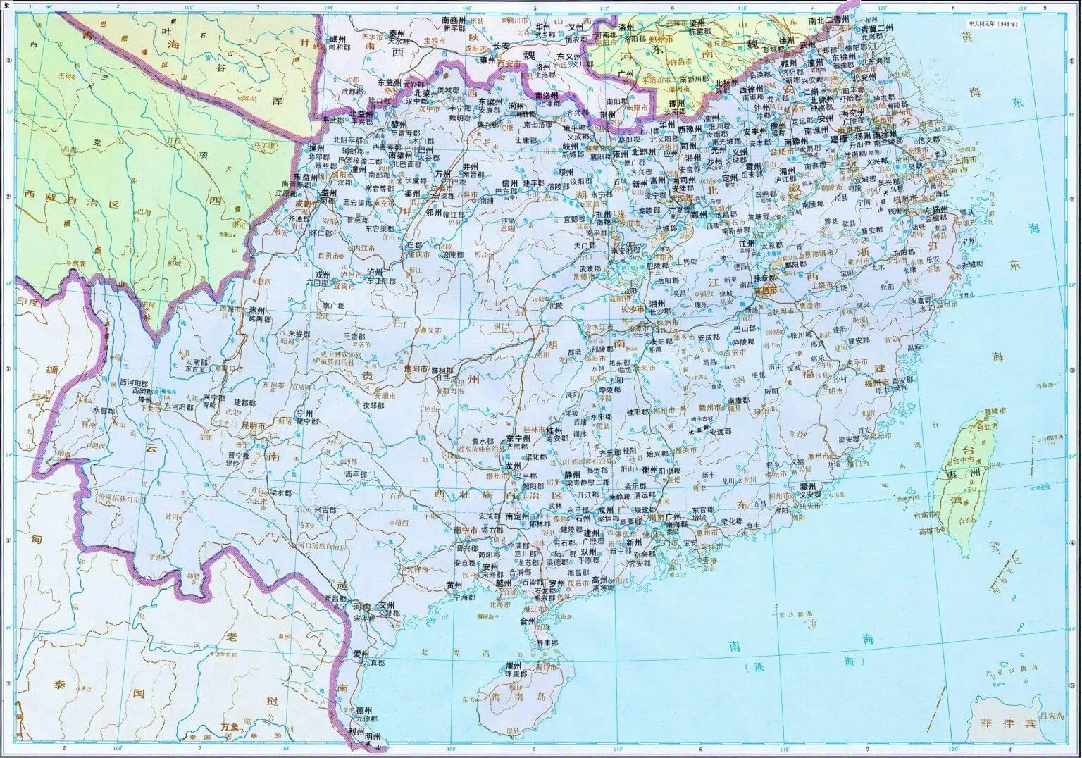 梁魏时期全图
