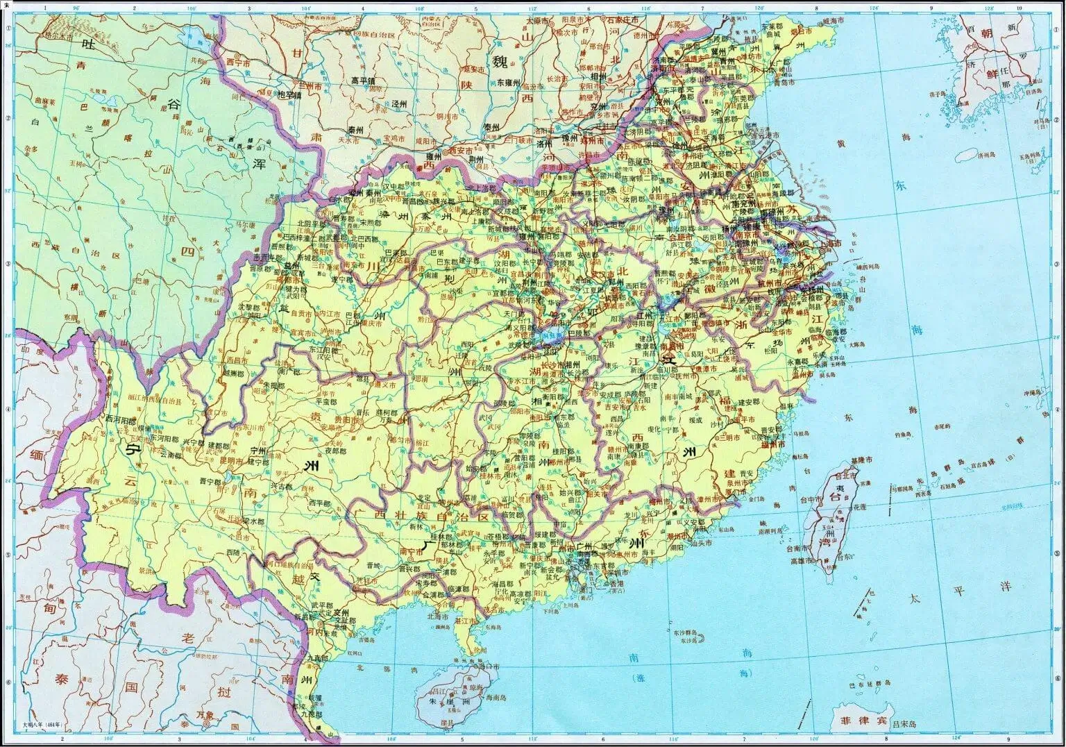刘宋疆域图